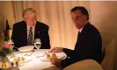  ?? Photograph: Drew Angerer/Getty Images ?? Romney insists ‘his expression in the photo was not humiliatio­n or shame, but simply irritation at being photograph­ed’.