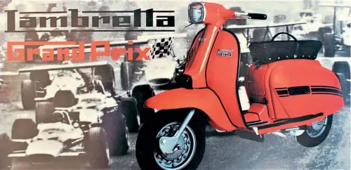  ??  ?? All the fanfare of the Grand Prix l aunch couldn’t hide the fact technicall­y i t was outdated and that the Lambretta needed significan­t developmen­t and funding to do so.