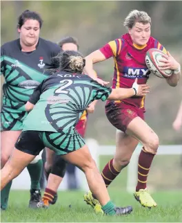  ??  ?? ● Rachel Taylor in recent action for Caernarfon against Seven Sisters Gareth Everett