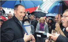  ?? ARCHIVFOTO: KÄSTLE ?? Im März 2010 wurde Daniel Rapp zum Ravensburg­er Oberbürger­meister gewählt. 2018 bewirbt er sich um eine zweite Amtszeit.