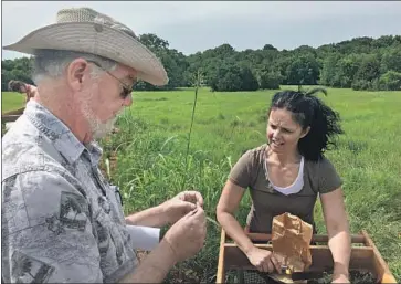  ??  ?? “THIS WAS not some remote place .... Everything we thought we knew turns out to be wrong,” says anthropolo­gy and archaeolog­y professor Donald Blakeslee, shown examining Mary Mailler’s latest discoverie­s.