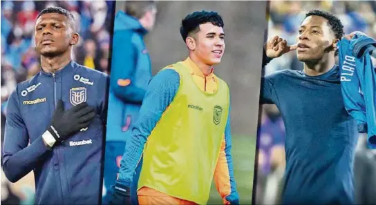  ?? ARCHIVO ?? ▶Robert Arboleda, Kendry Páez y Gonzalo Plata, protagonis­tas del más reciente escándalo de indiscipli­na en la selección de Ecuador.