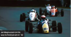  ??  ?? Jan Magnussen on his way to Festival win in ’ 92