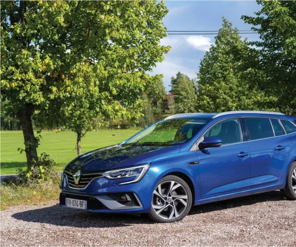  ??  ?? ■■ Förnyade Renault Mégane Sport Tourer kommer nästa år som laddhybrid.