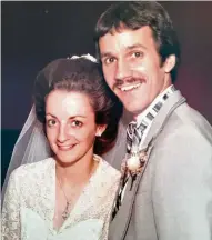  ?? ?? Rose (left) and Dean Waggenspac­k celebrate on their wedding day in August of 1983
