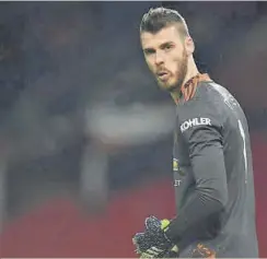  ?? //AFP ?? David de Gea dejará la portería un tiempo cuando sea padre