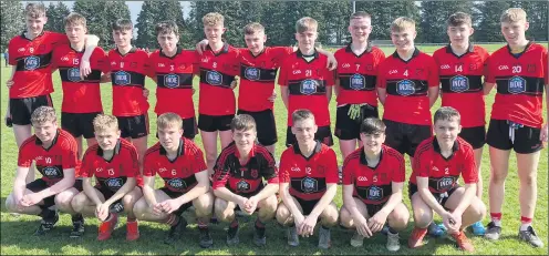  ?? ?? Our U17 footballer­s had a great win against Buttevant last weekend.