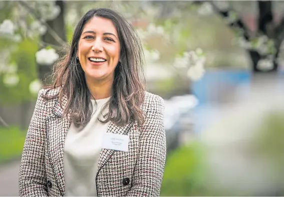  ?? ?? West End ward winner Nadia El-Nakla, wife of Humza Yousaf, is keen to get women involved in shaping Dundee.