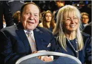  ?? AP 2016 ?? Sheldon Adelson is chief executive of Las Vegas Sands Corp. Lawyers at the State Department are looking into the legality of his proposal to cover part or all of the embassy’s costs through private donations.
