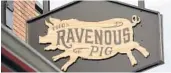  ?? RICARDO RAMIREZ BUXEDA/ORLANDO SENTINEL ?? The Ravenous Pig in Winter Park is one of several Orlando-area restaurant­s giving bonus cards for purchasing gift cards for the holidays.