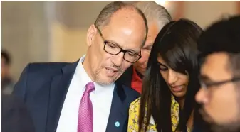  ??  ?? Democratic National Committee Chairman Tom Perez on Thursday at the DNC summer meeting in Chicago.
