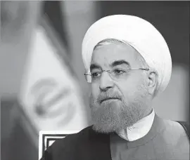  ?? Office of the Iranian Presidency ?? O B S E RV E R S say some of the recent arrests in Iran are politicall­y motivated and aimed at underminin­g President Hassan Rouhani’s outreach to the West.