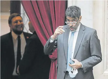  ?? ?? Polémico. El diputado del Frente de Todos y ex director de Contrainte­ligencia de la AFI, Rodolfo Tailhade.