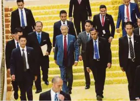  ?? FILE PIC ?? The new government, led by Prime Minister Tun Dr Mahathir Mohamad, has launched institutio­nal reforms to weed out corruption and promote economic growth.