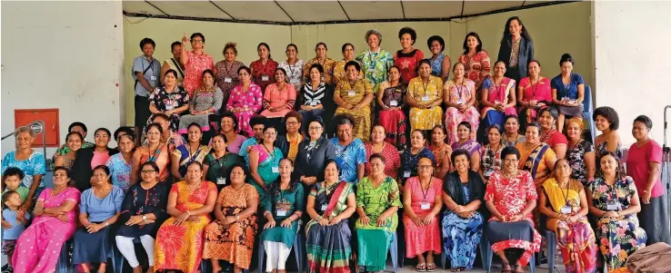  ?? Photo: Sampras Anand ?? Female MP’s with participan­ts of the Commonweal­th Parliament­ary Associatio­n Mentoring Workshop for Aspiring Women Politician­s in Labasa on May 18, 2022.