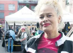  ?? MIKE BELL/PNG ?? Constance Barnes, executive director of the DTES market, said she hopes to see more markets in areas where people already sell things on the streets.