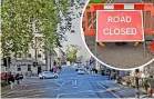  ?? ?? Queen Square and Gay Street will close overnight on November 7