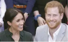  ?? — AFP File Photo ?? Prince Harry and Meghan meet with young people on a visit to Joff Youth Centre in Peacehaven in East Sussex, southern England, on October 3.