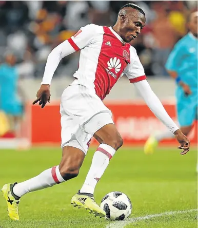  ?? Picture: CARL FOURIE/GALLO IMAGES ?? TO PLAY OR NOT TO PLAY: The question of Tendai Ndoro’s eligibilit­y to play for Ajax Cape Town has turned into a tense standoff between the club, the Premier Soccer League and the PSL’s dispute resolution chamber