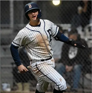  ?? PHOTO BY MICHAEL OWEN BAKER ?? Birmingham senior catcher Gavin Taylor was named the West Valley League's MVP after hitting .333 with three homers and 18RBIs.