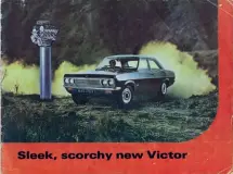  ??  ?? Top left: Sales brochure for the new FD Vauxhall Victor, 1968