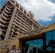  ??  ?? The contributi­on will support the rehabilita­tion work of the 13-storey building of nCi in Cairo’s Qasr Al Aini Street.