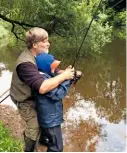  ??  ?? It’s one of my great pleasures to introduce youngsters to the joys of fishing a river.