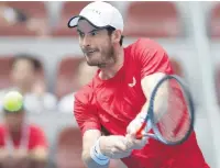  ??  ?? IN SWING OF IT Murray claims big win over Berrettini in Beijing