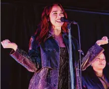  ?? Theo Wargo/Getty Images ?? Dua Lipa performed in Times Square over the weekend at a surprise pop-up for her new album.