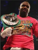  ??  ?? Dillian Whyte is out to bolster his hopes of a world title challenge