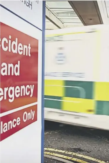  ??  ?? People with Covid symptoms are being asked not to go to A&E department­s