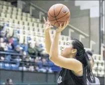  ?? MICHAEL GARD / POST-TRIBUNE ?? Bishop Noll’ s Isabelli Damacio, shown here at the 2020 Class 2A Whiting Sectional, scored 32 points against Lake Station on Friday.