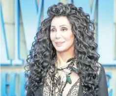  ?? — Reuters file photo ?? Cher attends the world premiere of ‘Mamma Mia! Here We Go Again’ at the Apollo in Hammersmit­h, London, last July 16.