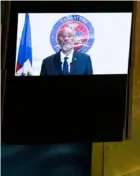  ?? AFP ?? Ariel Henry en su discurso emitido ayer ante la Asamblea General de la ONU.