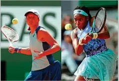  ?? ?? RETO. Coco Gauff tiene la oportunida­d de firmar una gesta inolvidabl­e si consigue vencer a Iga Swiatek en la final de Roland Garros con solo 18 años. Por su parte, la polaca reafirmarí­a su posición de honor en el ranking e igualaría la marca de más triunfos en fila.