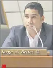  ??  ?? El diputado Jorge Brítez, exmiembro de Cruzada Nacional, fue sobreseído por caso pintata a la Fiscalía.