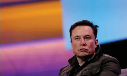  ?? ?? Tesla stock has fallen about 33% since Musk began selling billions of dollars worth of shares. Photograph: Mike Blake/Reuters