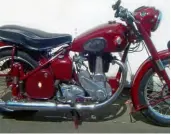  ??  ?? BSA B31 plunger, 1955. Single cylinder 350cc. Excellent condition in Devon Red. Serviced, new tyres. Dynamo and speedo refurbishe­d. Several old Mots and V5C. Starts easily, running well. £4750. 01723 372219, Yorkshire