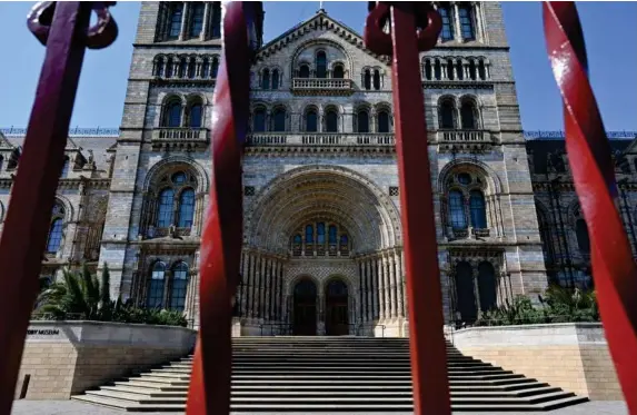  ??  ?? The Natural History Museum will not reopen until 17 May at the earliest (PA)