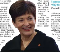  ?? Photo / Stephen Parker ?? Dame Patsy Reddy will join the NZR board.