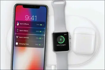  ??  ?? Apple’s own AirPower charging station is coming in 2018