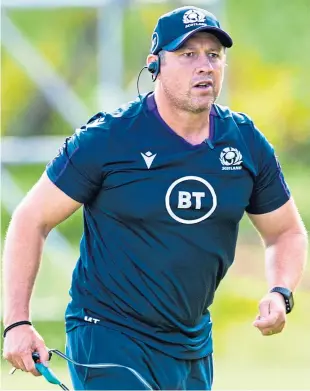  ?? Picture: SNS Group. ?? Disappoint­ed: Scotland assistant coach Matt Taylor.