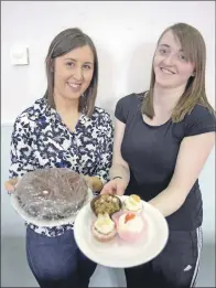  ?? 25_c17cyfc02 ?? Alison Currie and Jennifer Littleson ran the roaring bake stall.