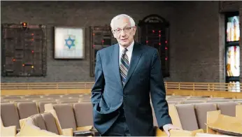  ?? GRAHAM HUGHES/ THE GAZETTE ?? Rabbi Dr. Mordecai Zeitz, spiritual leader at Congregati­on Beth Tikvah Ahavat Shalom Nusach Hoari in Dollard-des-Ormeux for 49 years, is retiring at the end of June.