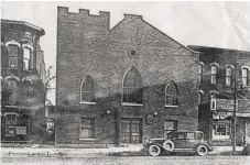  ?? | PROVIDED ?? Apostolic Faith Church’s first home was in this building at 3813 S. Indiana Ave. from 1919 to 1983.