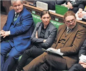  ?? ?? Speaking her mind Mhairi, pictured in the Commons chamber, commented on pensions and sick pay. Photo courtesy of ©UK Parliament/Jessica Taylor