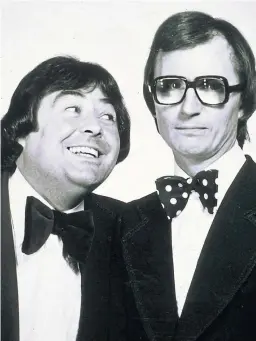  ??  ?? Eddie Large and Syd Little during their heyday in the 1980s