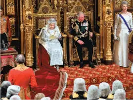  ?? PHOTO:REUTERS ?? Queen Elizabeth delivers the Queen’s Speech during the State Opening of Parliament