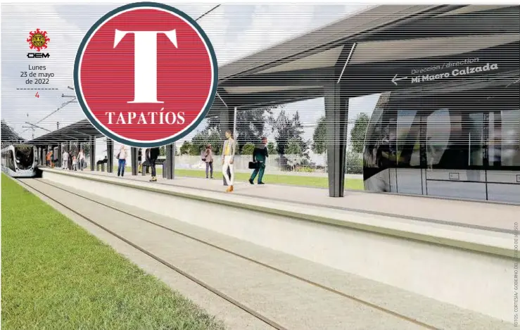  ?? ?? Comienzan los trabajos de construcci­ón de la próxima línea del Tren Ligero. Estiman terminar en el primer trimestre del 2024.