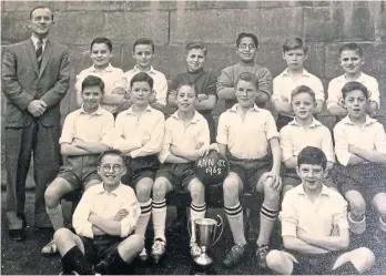  ?? ?? 1962 is the year of this photo of Ann Street Primary School footballer­s with a trophy. Can anyone supply the names and the name of the trophy?